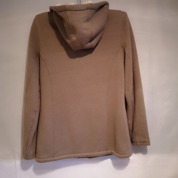 Lady Hathaway Ladies Tan Fleece Lined Full Zip Jacket with Hood - Picture 2 of 8